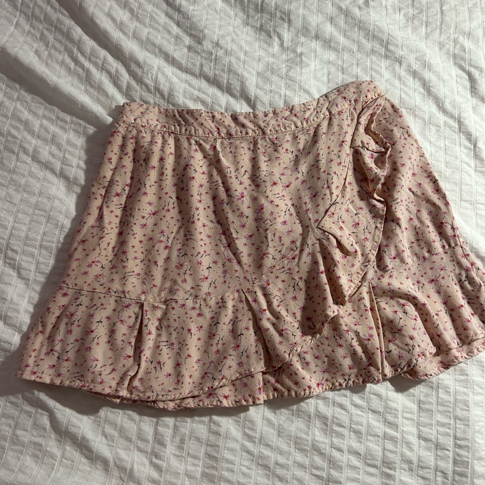 Pink Floral Skirt